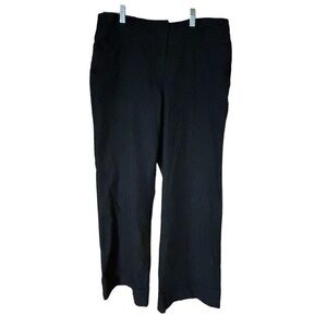 Willi Smith Womens Denim Trousers Pants Cuffed Stretch Navy Dark Wash Size 12‎